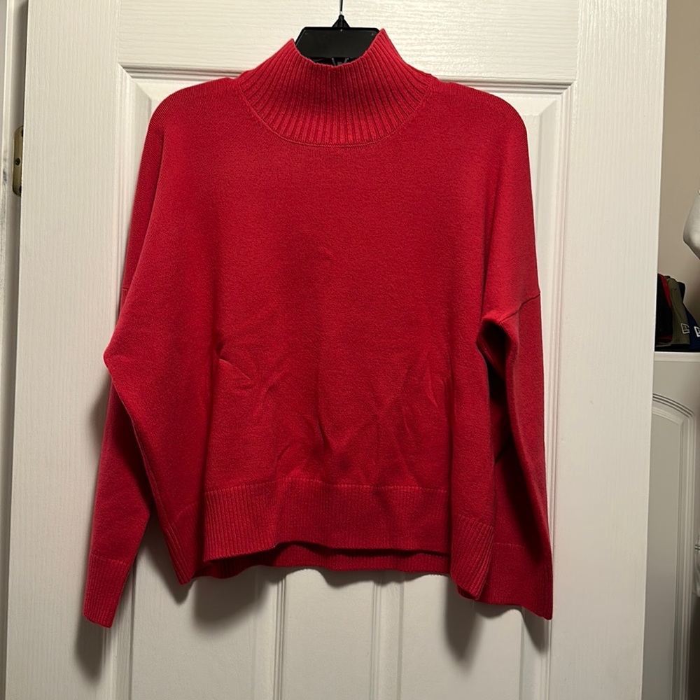 Fuchsia Turtleneck Sweater